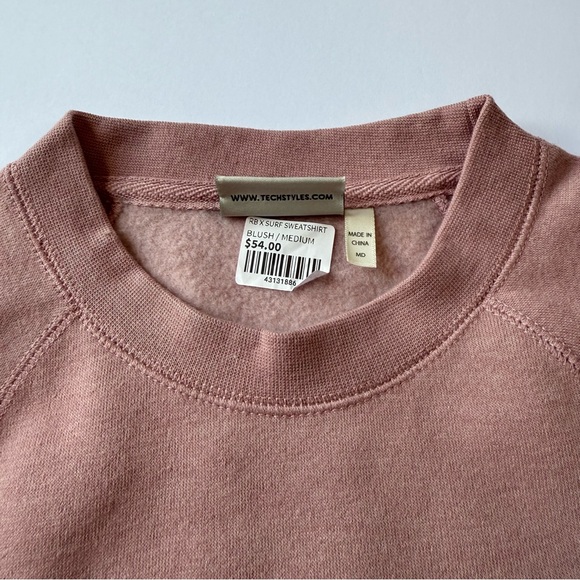 NWT Rosemary Beach X Bombora Sun & Surf Graphic Sweatshirt Blush Medium - Picture 4 of 10